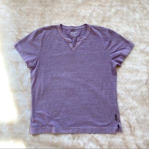 Woolrich Split Neck Cotton Short Sleeve Shirt